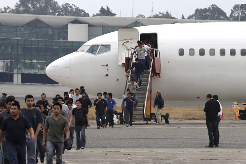 Illegal migrants from Guatemala, deported from the U.S., arrive at an ...